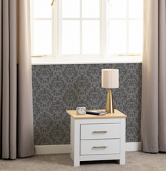 Portland 2 Drawer Bedside