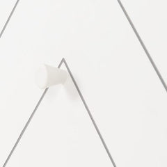 Dixie 2 Drawer Bedside Dusty Grey/White - WH