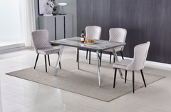 Dario 1.4 Metre Dining Table with Chrome Legs GA
