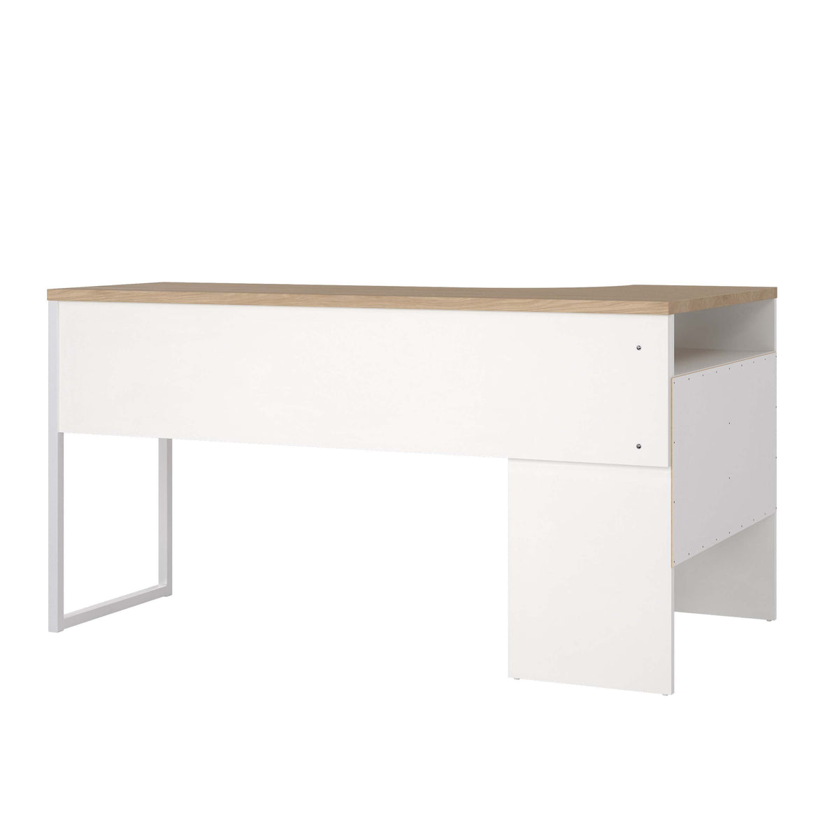 Function Plus Corner Desk White/Oak Home Trends Furniture
