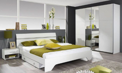 Fellbach Sliding 2 Door 2 1/2 Mirror Wardrobe JB