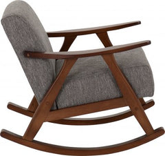 Kendra Rocking Chair Grey Fabric - WH