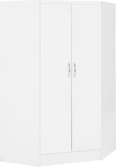 Nevada 2 Door Corner Wardrobe (White Gloss) WH