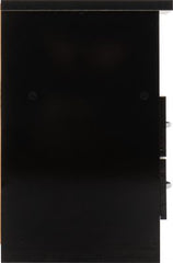 Nevada 2 Drawer Bedside Black Gloss - WH