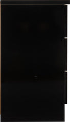 Nevada 3 Drawer Chest (Black Gloss) - WH