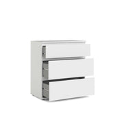 Nova 3 Drawer Chest - White DE