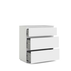Nova 3 Drawer Chest - White DE