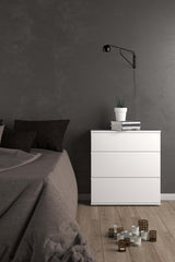 Nova 3 Drawer Chest - White DE