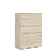 Nova 5 Drawer Wide Chest - Oak DE