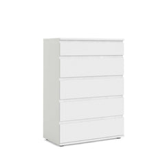 Nova 5 Drawer Wide Chest - White DE