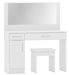 Nevada Vanity Table Set (White Gloss) WH