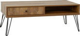 Ottawa 1 Drawer Coffee Table Medium Oak Effect/Black - WH