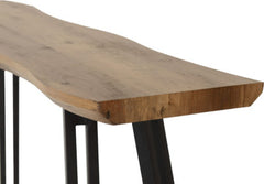 Quebec Wave Edge Console Table - WH