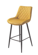 Silvia Bar Stool with Black Legs GA