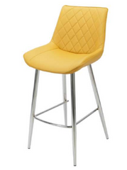 Silvia Bar Stool with Chrome Legs GA