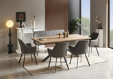 Chrissie 2m Dining Table Set /w Bench HJ