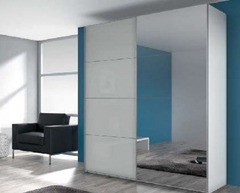 Stuttgart Sliding 2 Door 1 Mirror Wardrobe JB