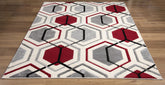 Elise Rug Cream-Red