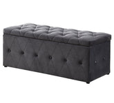 Grey and Button Blanket Box GI