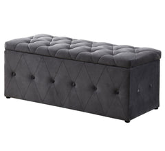 Grey and Button Blanket Box GI