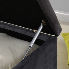 Grey and Button Blanket Box GI