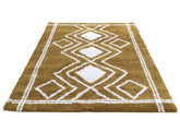 mustard cream area rug