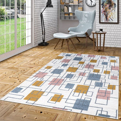 coral area rug