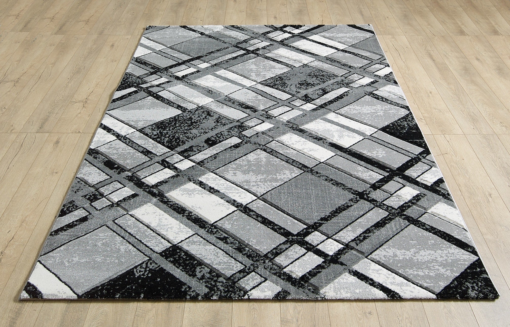 black grey rug
