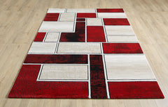 Lagos Rug - Cream Red