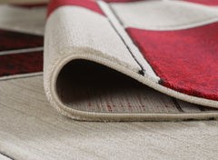 Lagos Rug - Cream Red