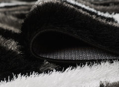 Mercury Rug - Black Grey