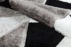 Pluton Rug - Black Grey