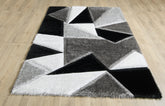 Pluton Rug - Black Grey