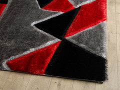 Pluton Rug - Grey Red