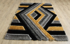 Saturn Rug - Grey Gold