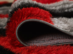 Saturn Rug - Grey Red