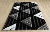 Venus Rug - Black Grey