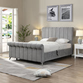 Carlow Beige Bed - GI