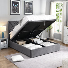 Dublin Grey Gas Lift Bed-GI