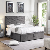 Dublin Grey Gas Lift Bed-GI