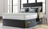 band style headboard with drawer