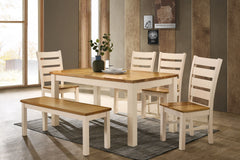 Chelsea Dining Set with Bench - HJ
