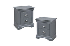 Daniella Two Drawer Bedside Locker GA