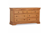 Delta Oak 3+4 Drawer Wide Chest GA