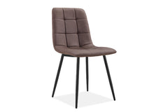 brown velvet chair