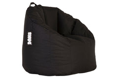black and white bean bag chair