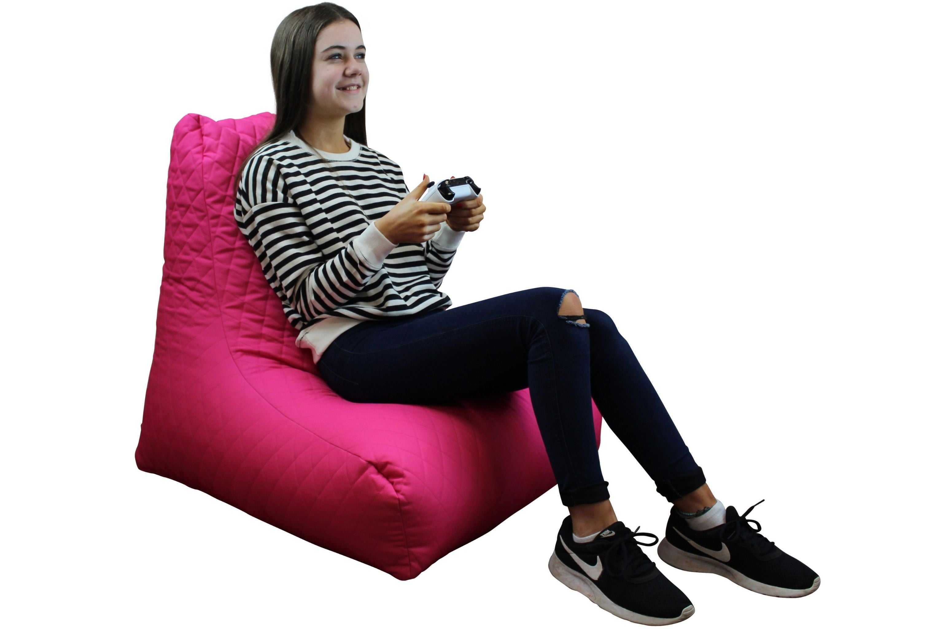 pink bean bag chair