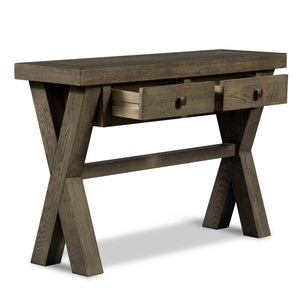 X Range Console Table Dark Oak