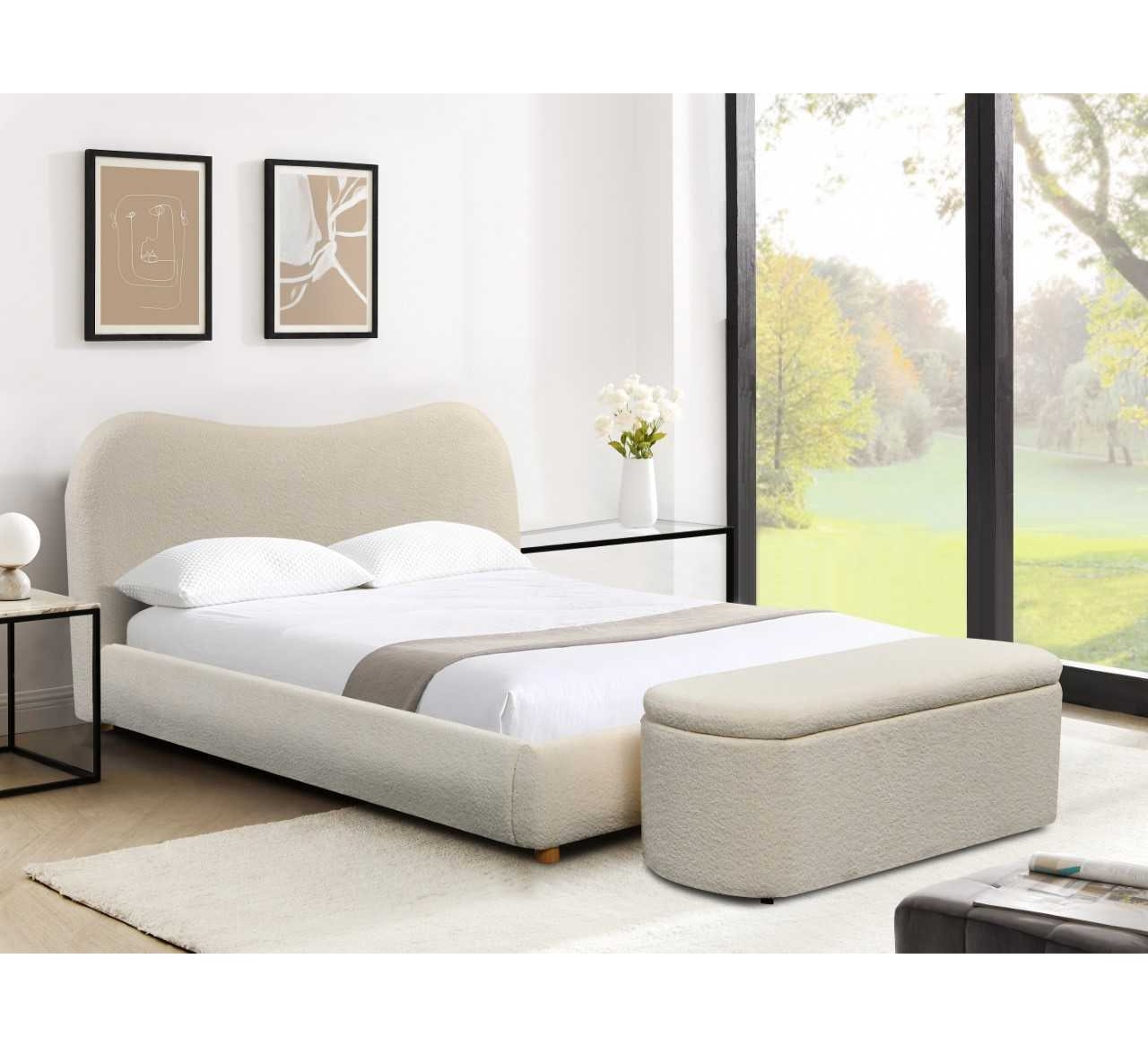 Donegal Cream Ottoman - GI