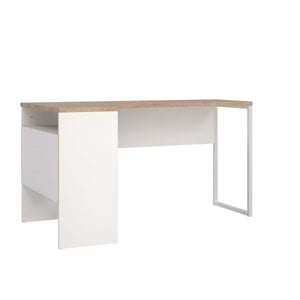 Function Plus Corner Desk - White/Oak